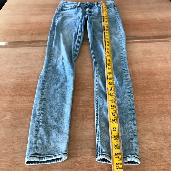 Rag & Bone Nina Skinny Jeans Women 26 Blue Mid Rise Medium Wash Stretch 18194 - Picture 2 of 14